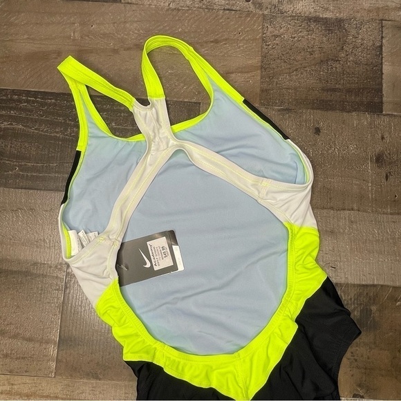 NWT Nike One Piece Colorblock Swimsuit size 10 - Picture 5 of 11
